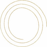 14K Yellow .75 mm Rope Chain by the Inch