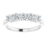 Platinum 1/6 CTW Natural Diamond Anniversary Band