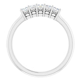 14K White 1/3 CTW Natural Diamond Anniversary Band