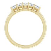 14K Yellow 5/8 CTW Natural Diamond Anniversary Band