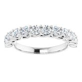 Platinum 1 1/8 CTW Natural Diamond Anniversary Band