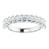 Platinum 1 CTW Natural Diamond Anniversary Band