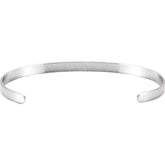 Sterling Silver Engravable Bangle 7 1/2" Bracelet