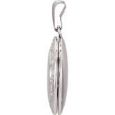 Sterling Silver Engravable Round Locket