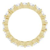 14K Yellow 1 3/4 CTW Natural Diamond Eternity Band Size 5
