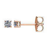 14K Rose 1/5 CTW Natural Diamond Earrings
