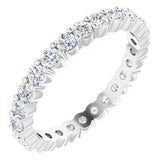 14K White 3/4 CTW Lab-Grown Diamond Eternity Band Size 7