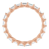 14K Rose 9/10 CTW Lab-Grown Diamond Eternity Band