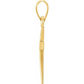 14K Yellow Gold Cross Pendant