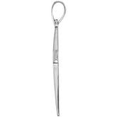 10K White Gold Cross Pendant