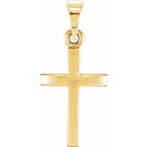 10K Yellow Gold Cross Pendant