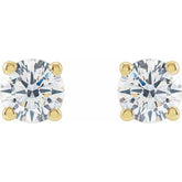 14K Yellow Gold 1/2 CTW Lab-Grown Diamond Earrings