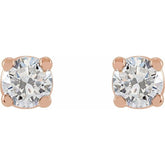 14K Rose Gold 1/3 CTW Lab-Grown Diamond Earrings