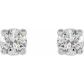 14K White Gold 1/5 CTW Lab-Grown Diamond Earrings
