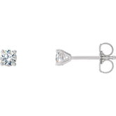 14K White Gold 1/5 CTW Lab-Grown Diamond 4-Prong Stud Earrings
