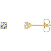 14K Yellow Gold 1/4 CTW Lab-Grown Diamond 4-Prong Stud Earrings