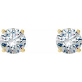 14K Yellow Gold 5/8 CTW Lab-Grown Diamond 4-Prong Stud Earrings