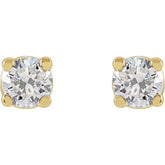 14K Yellow Gold 3 CTW Lab-Grown Diamond Earrings