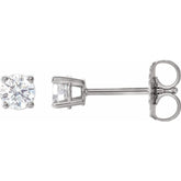 Sterling Silver 1/3 CTW Natural Diamond Earrings