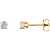 14K Yellow 1/6 CTW Natural Diamond Earrings