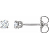 14K White Gold 1/6 CTW Natural Diamond Earrings