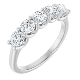 14K White 1 CTW Lab-Grown Diamond Anniversary Band