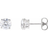 14K White 4 CTW Lab-Grown Diamond Earrings