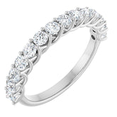 14K White 1/2 CTW Natural Diamond Anniversary Band