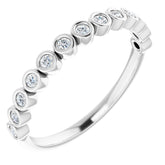 14K Rose 1/4 CTW Lab-Grown Diamond Anniversary Band