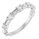 Platinum 3/4 CTW Lab-Grown Diamond Anniversary Band
