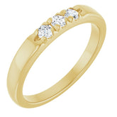 14K Yellow 1/5 CTW Lab-Grown Diamond Anniversary Band