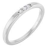 Platinum .05 CTW Lab-Grown Diamond Anniversary Band