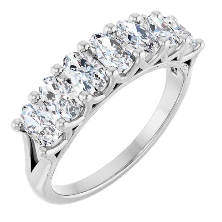 Platinum 1 3/4 CTW Natural Diamond Annniversary Band