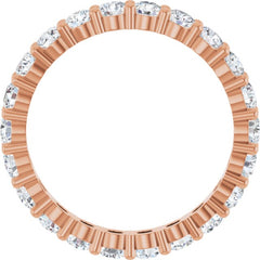 10K Rose Gold 1 1/2 CTW Natural Diamond Eternity Band Size 7