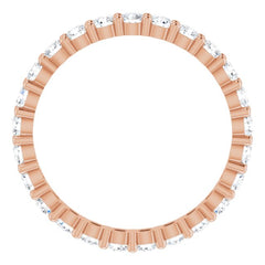 10K Rose Gold 1 1/2 CTW Lab-Grown Diamond Eternity Band Size 9