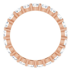 10K Rose Gold 1 1/2 CTW Lab-Grown Diamond Eternity Band Size 6