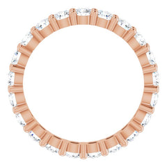 10K Rose Gold 1 1/2 CTW Lab-Grown Diamond Eternity Band Size 6.75