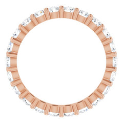10K Rose Gold 1 1/2 CTW Lab-Grown Diamond Eternity Band Size 7.25
