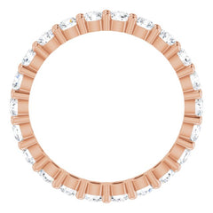 10K Rose Gold 1 1/2 CTW Lab-Grown Diamond Eternity Band Size 7.75