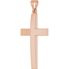 14K Rose Gold Cross Pendant