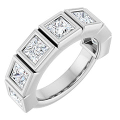 10K White Gold 2 3/4 CTW Natural Diamond Anniversary Band