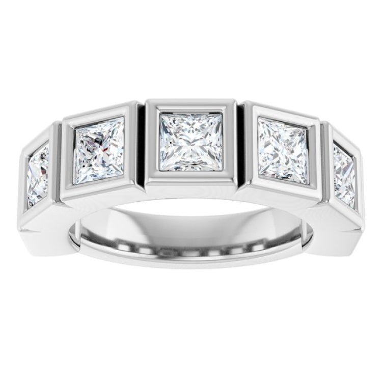 10K White Gold 2 3/4 CTW Natural Diamond Anniversary Band