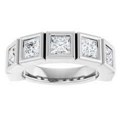 10K White Gold 2 3/4 CTW Natural Diamond Anniversary Band