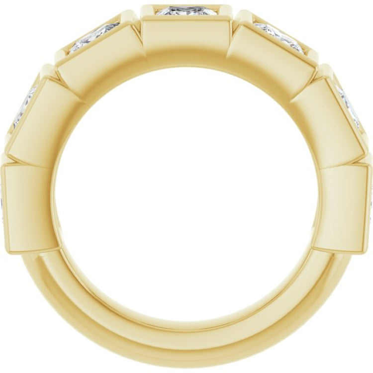 10K Yellow Gold 2 3/4 CTW Natural Diamond Anniversary Band