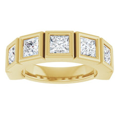 10K Yellow Gold 2 3/4 CTW Natural Diamond Anniversary Band