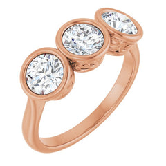 10K Rose Gold 1 1/2 CTW Natural Diamond Anniversary Band