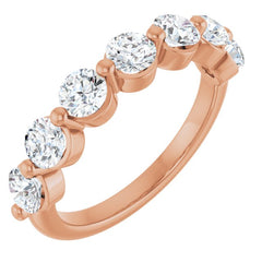 10K Rose Gold 1 1/2 CTW Natural Diamond Anniversary Band