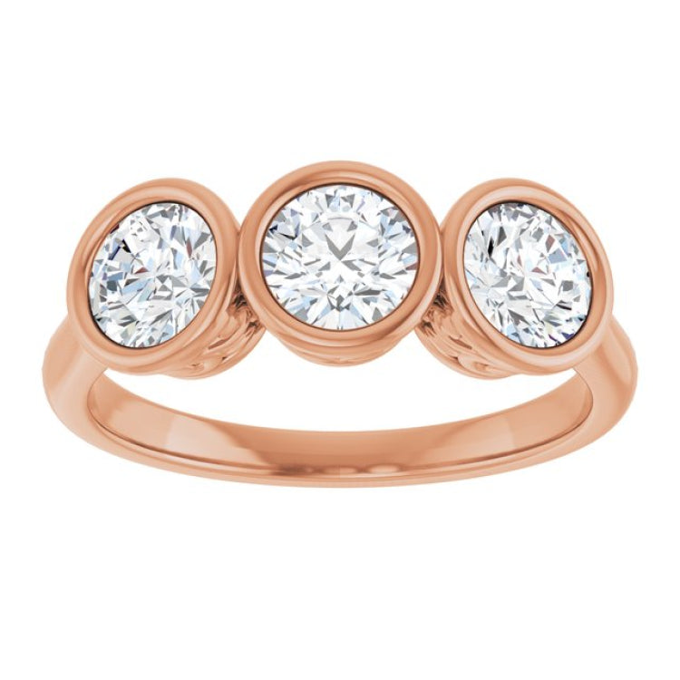 10K Rose Gold 1 1/2 CTW Lab-Grown Diamond Anniversary Band