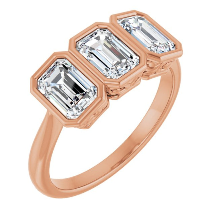 10K Rose Gold 1 1/2 CTW Lab-Grown Diamond Anniversary Band