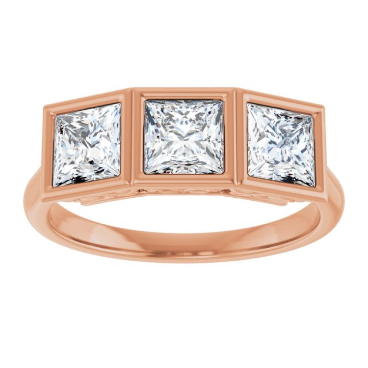 10K Rose Gold 1 1/2 CTW Lab-Grown Diamond Anniversary Band